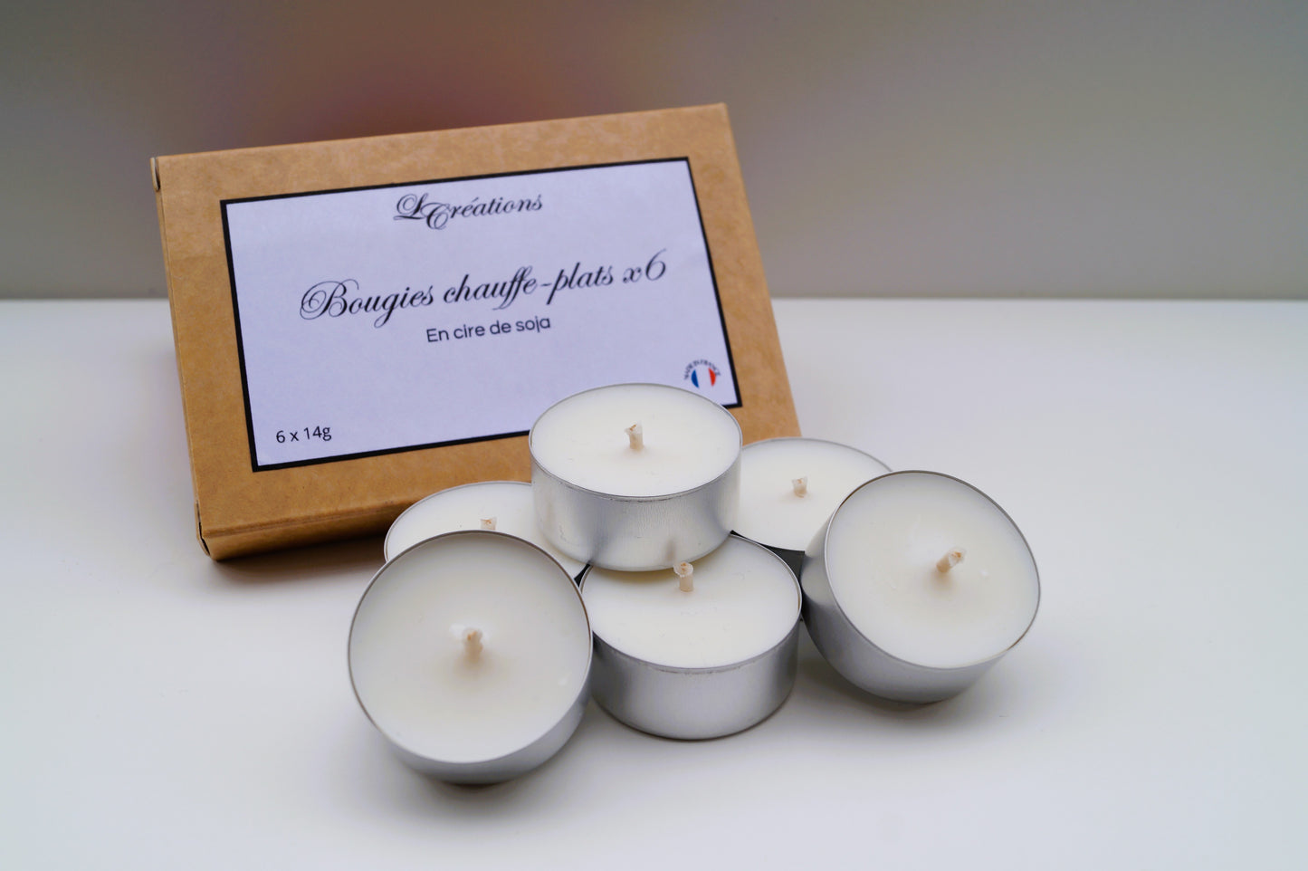 Bougies chauffe-plats x6